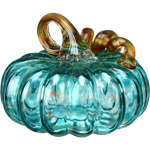 Decoración calabaza de cristal