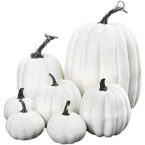 Calabazas decorativas blancas