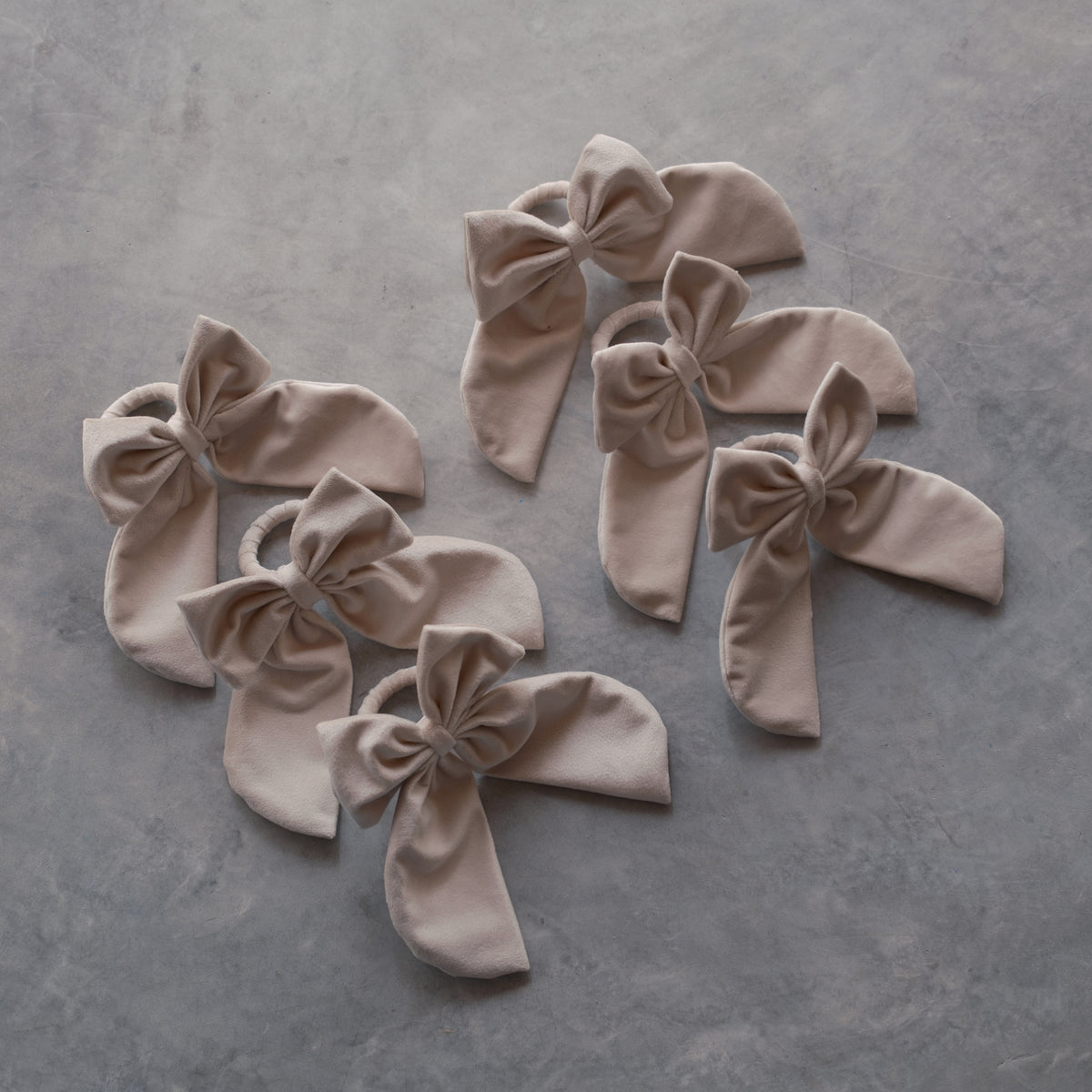 Set de 6 Moños Beige