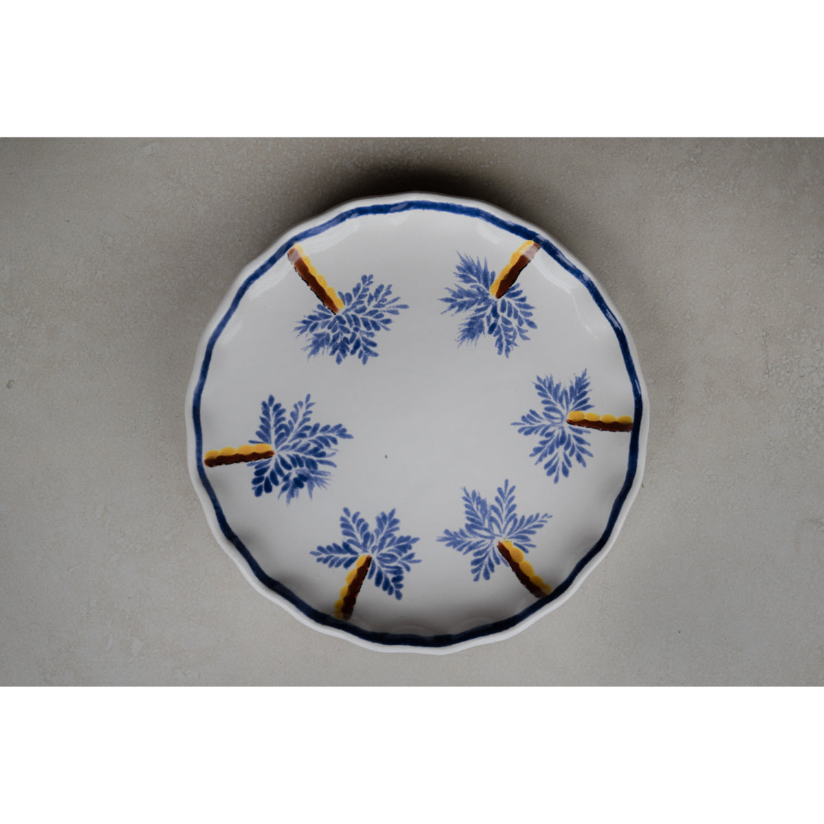 Plato palmeras (set de 4)