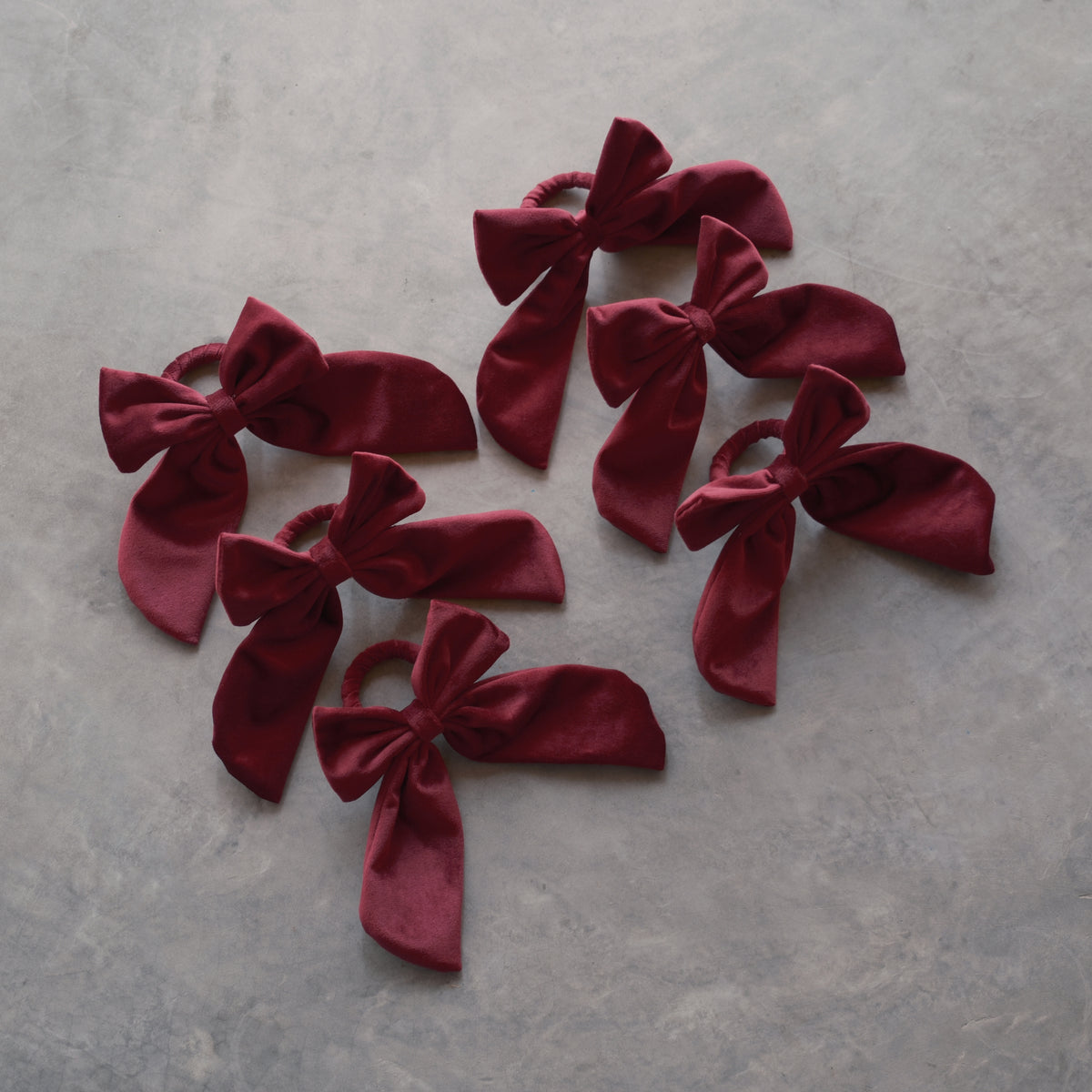 Set de 6 Moños Vino
