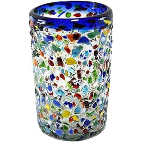 Vaso grande granizado multicolor