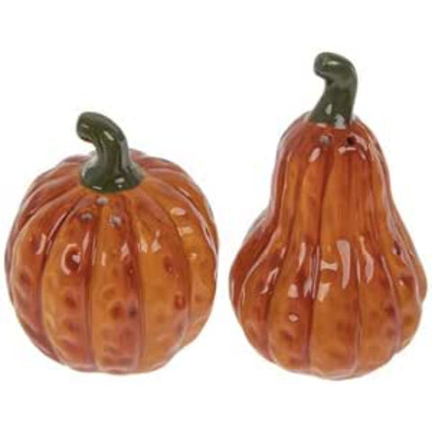 Orange Pumpkin and Gourd Salt and Pepper Shakers