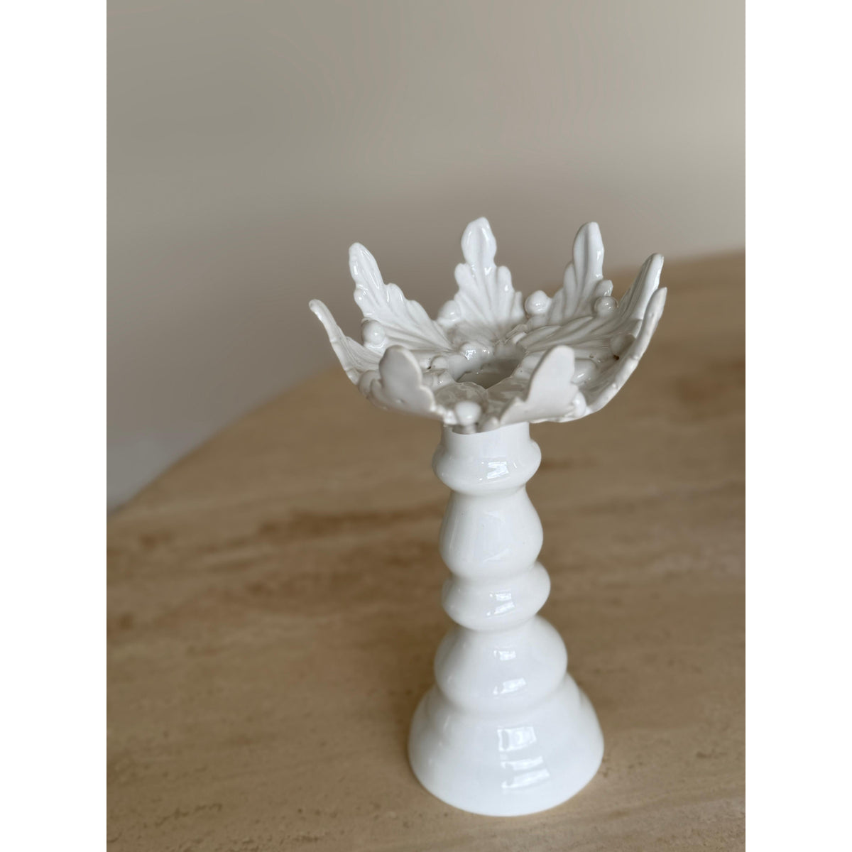 Kit 2 Porta Velas Blanco