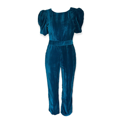 Moss Velvet Jumpsuit