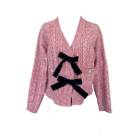 Bow Jeweled Cardigan